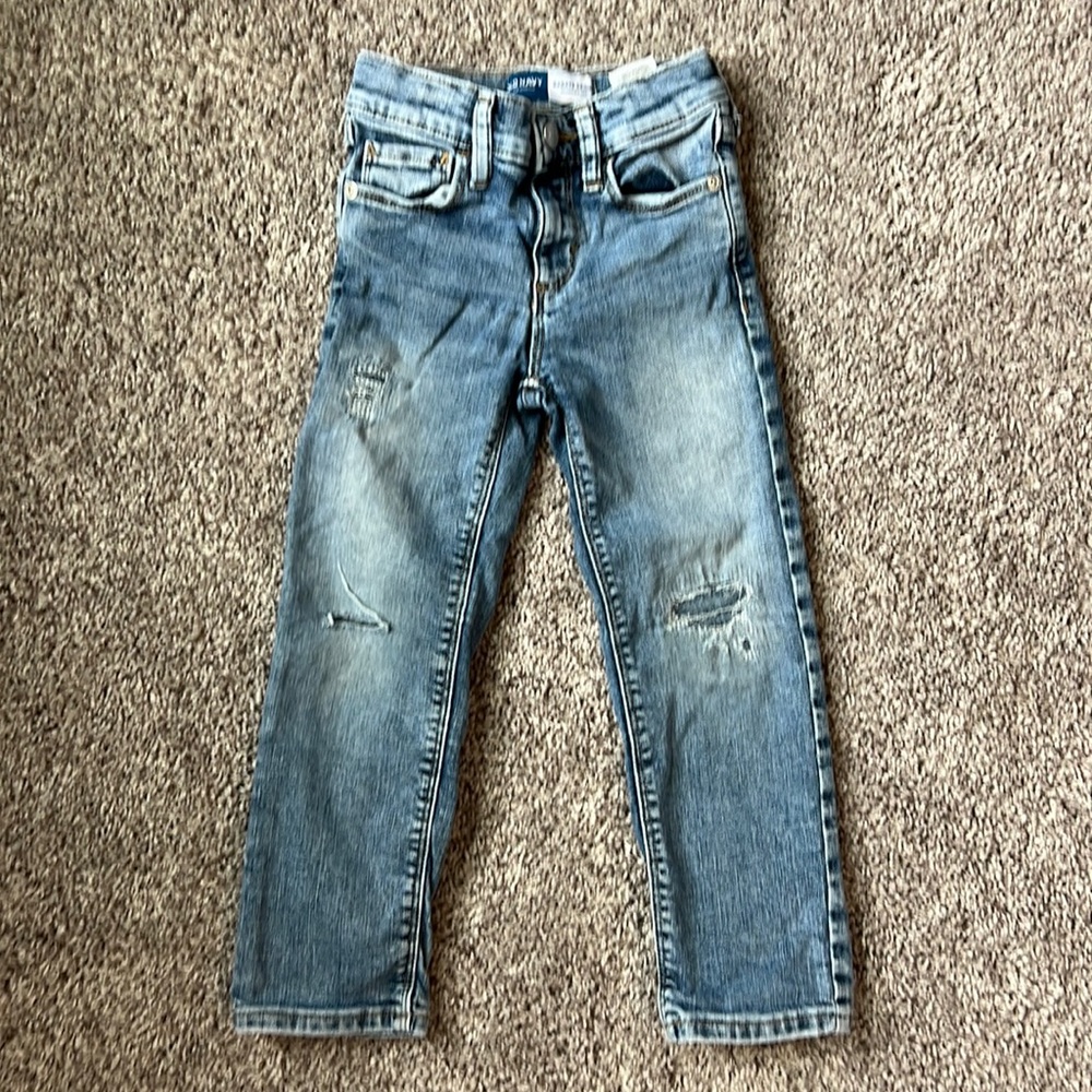 Toddler boys size 4T Old Navy Karate Skinny adjustable waist Jeans